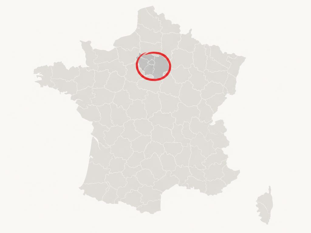 Carte de l'Île-de-France entourée en rouge — zone d'intervention de MM Assistance